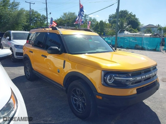 2022 Ford Bronco Sport Big Bend with VIN 3FMCR9B6XNRD95185, listed as a IAAI auction lot 41838741 with 103,032 mi miles. Bid and sale history available at carsss.com. Image 6.
