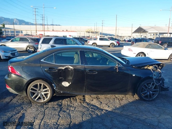 2015 Lexus IS 350 with VIN JTHBE1D25F5020217, listed as a IAAI auction lot 41337511 with 124,849 mi miles. Bid and sale history available at carsss.com. Image 14.