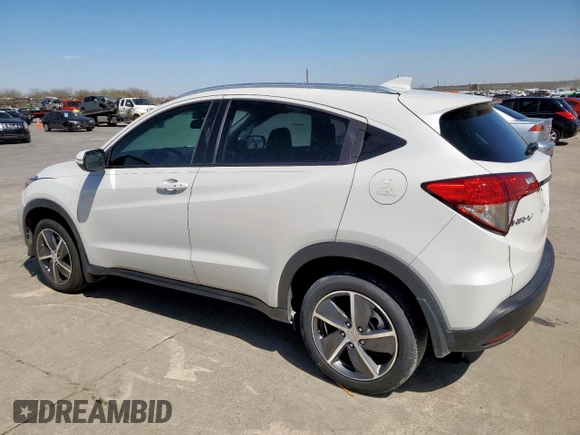 2021 Honda HR-V EX-L with VIN 3CZRU5H74MM715807, listed as a Copart auction lot 49443495 with 43,775 mi miles and Salvage Title. Bid and sale history available at carsss.com. Image 2.