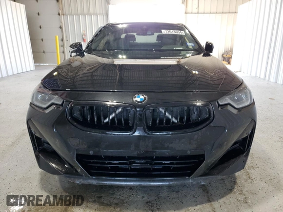 2022 BMW 2 Series 230i with VIN 3MW23CM00N8C60453, listed as a Copart auction lot 73613034 with 38,819 mi miles and Non Repairable. Bid and sale history available at carsss.com. Image 5.