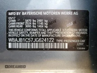 2018 BMW 5 Series 530e xDrive with VIN WBAJB1C57JG624122, listed as a Copart auction lot 45330575 with 54,378 mi miles and Salvage Title. Bid and sale history available at carsss.com. Image 12.