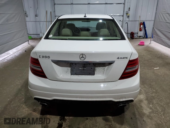 2013 Mercedes-Benz C 300 Sport with VIN WDDGF8AB2DR295864, listed as a Copart auction lot 51406485 with 133,815 mi miles and Salvage Title. Bid and sale history available at DreamBid. Image 6.