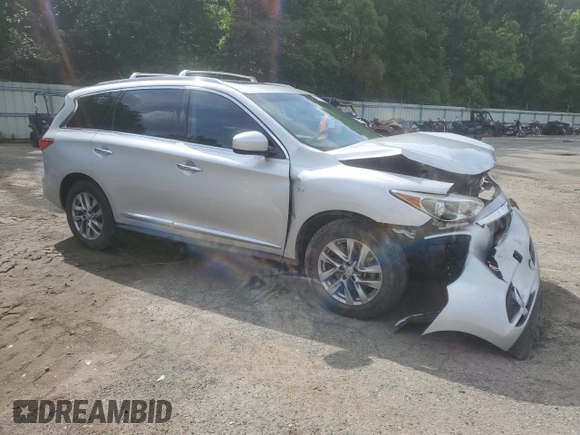 2014 Infiniti QX60 z VIN 5N1AL0MN6EC552444, wystawiony jako Copart lot #57616755 z przebiegiem 80 864 mil mil oraz Szkoda całkowita • Salvage title. Historia ofert i sprzedaży dostępna na DreamBid. Obrazek 4.