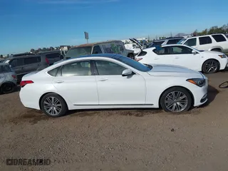 2018 Genesis G80 3.8L with VIN KMHGN4JE9JU216176, listed as a IAAI auction lot 40976135 with 50,530 mi miles. Bid and sale history available at carsss.com. Image 14.
