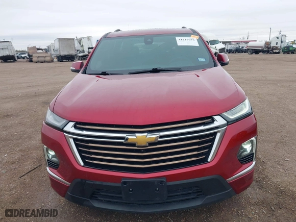 2023 Chevrolet Traverse High Country with VIN 1GNEVNKW7PJ221810, listed as a IAAI auction lot 41215676 with 26,020 mi miles. Bid and sale history available at carsss.com. Image 12.