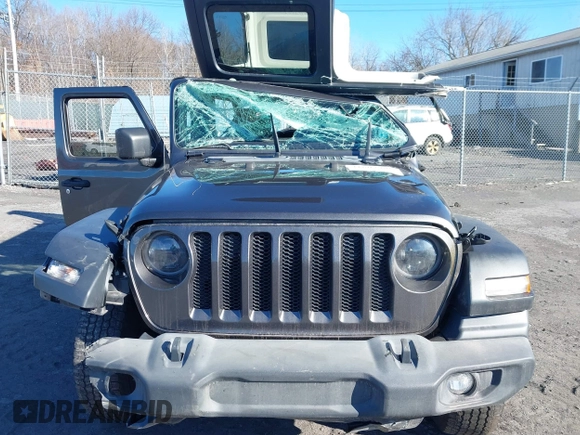 2019 Jeep Wrangler Unlimited Sport S with VIN 1C4HJXDG7KW572294, listed as a IAAI auction lot 41607986 with 61,734 mi miles and . Bid and sale history available at DreamBid. Image 12.
