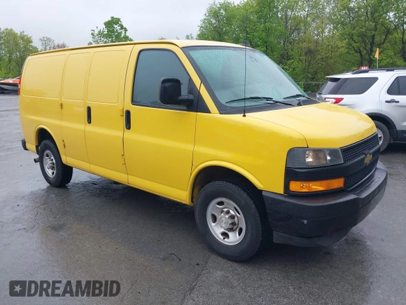 2021 Chevrolet Express Cargo with VIN 1GCWGAFP8M1175127, listed as a IAAI auction lot 42202604 with 48,768 mi miles and . Bid and sale history available at DreamBid. Image 1.