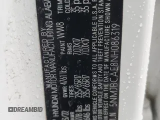 2022 Hyundai Tucson SEL with VIN 5NMJBCAE8NH086319, listed as a Copart auction lot 47069905 with 69,485 mi miles and Salvage Title. Bid and sale history available at carsss.com. Image 13.