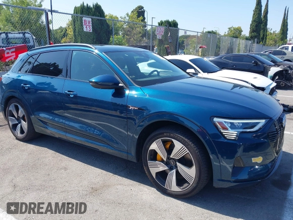 2022 Audi e-tron Premium Plus with VIN WA1LAAGE1NB008616, listed as a IAAI auction lot 42723244 with 36,800 mi miles and . Bid and sale history available at DreamBid. Image 1.