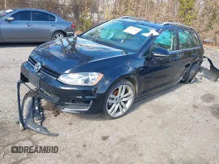 2017 Volkswagen Golf SportWagen S with VIN 3VWC17AU6HM504529, listed as a IAAI auction lot 41832444 with 123,545 mi miles. Bid and sale history available at carsss.com. Image 2.