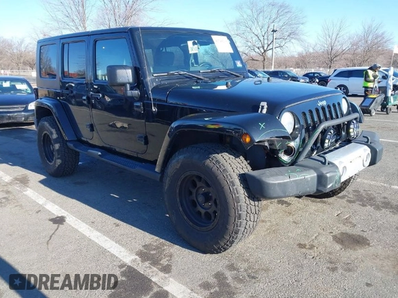 2010 Jeep Wrangler Unlimited Sahara with VIN 1J4HA5H16AL215659, listed as a IAAI auction lot 41749218 with 55,544 mi miles. Bid and sale history available at carsss.com. Image 1.