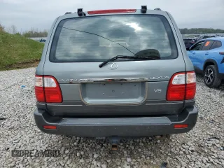 2001 Lexus LX 470 with VIN JTJHT00W913500458, listed as a Copart auction lot 55120465 with 180,384 mi miles and Clean Title. Bid and sale history available at carsss.com. Image 6.