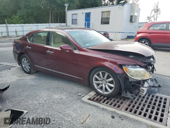 2007 Lexus LS 460 with VIN JTHBL46F475030195, listed as a Copart auction lot 65994595 with Not provided miles and Clean title. Bid and sale history available at DreamBid. Image 4.