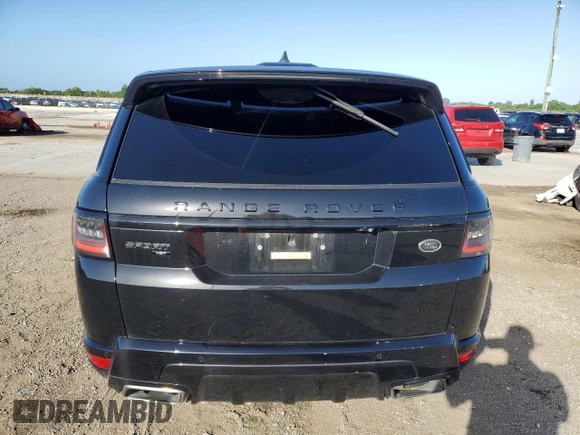 2021 Land Rover Range Rover Sport HST with VIN SALWS2RU4MA790174, listed as a Copart auction lot 78781794 with 32,692 mi miles and Salvage Title. Bid and sale history available at carsss.com. Image 6.