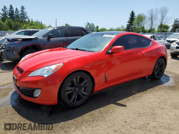 2011 Hyundai Genesis Coupe with VIN KMHHT6KD2BU058227, listed as a Copart auction lot 62154355 with 138,688 mi miles and Clean title. Bid and sale history available at DreamBid. Image 1.