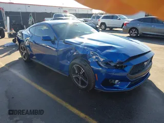 2024 Ford Mustang EcoBoost with VIN 1FA6P8TH7R5137626, listed as a IAAI auction lot 41219446 with 2,112 mi miles. Bid and sale history available at carsss.com. Image 1.