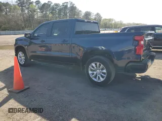 2020 Chevrolet Silverado 1500 Custom with VIN 1GCPWBEH5LZ106046, listed as a Copart auction lot 50284605 with 186,847 mi miles and Salvage Title. Bid and sale history available at carsss.com. Image 2.
