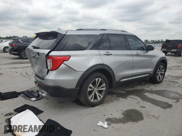2020 Ford Explorer Platinum with VIN 1FM5K8HC9LGA43773, listed as a Copart auction lot 58918285 with 114,897 mi miles and Salvage title. Bid and sale history available at DreamBid. Image 3.