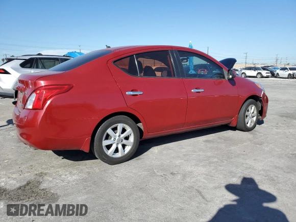 2012 Nissan Versa SV with VIN 3N1CN7AP0CL890447, listed as a Copart auction lot 52793785 with 153,427 mi miles and Salvage Title. Bid and sale history available at carsss.com. Image 3.