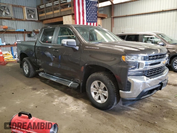 2021 Chevrolet Silverado 1500 LT with VIN 1GCUYDED6MZ135451, listed as a Copart auction lot 46998905 with 103,371 mi miles and Salvage Title. Bid and sale history available at carsss.com. Image 4.