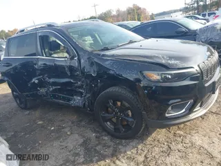 2019 Jeep Cherokee Limited with VIN 1C4PJLDB9KD129214, listed as a IAAI auction lot 40960156 with 55,083 mi miles. Bid and sale history available at carsss.com. Image 1.