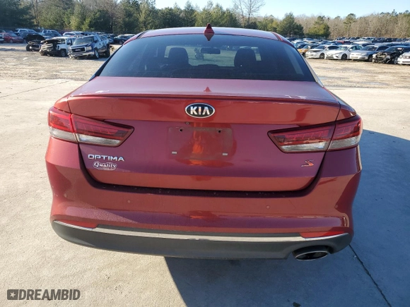 2018 Kia Optima S with VIN 5XXGT4L38JG234860, listed as a Copart auction lot 44409885 with 137,868 mi miles and Salvage Title. Bid and sale history available at carsss.com. Image 6.