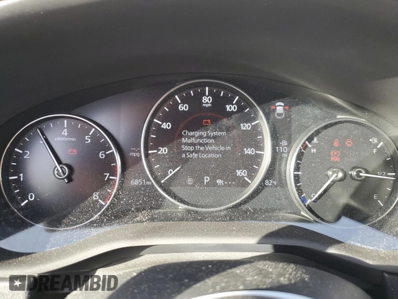 2023 Mazda CX-30 S Carbon Edition with VIN 3MVDMBCM5PM537212, listed as a Copart auction lot 43563575 with 6,851 mi miles and Salvage Title. Bid and sale history available at DreamBid. Image 9.