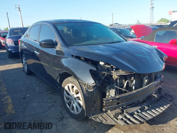 2019 Nissan Sentra S with VIN 3N1AB7AP5KY376921, listed as a IAAI auction lot 41977915 with 90,700 mi miles and . Bid and sale history available at DreamBid. Image 1.