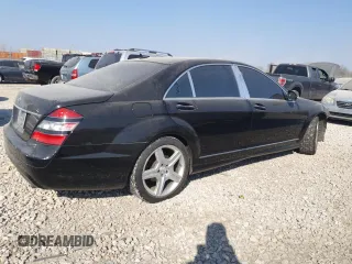 2008 Mercedes-Benz S 550 with VIN WDDNG71X88A197257, listed as a Copart auction lot 49098495 with 182,514 mi miles and Salvage Title. Bid and sale history available at DreamBid. Image 3.