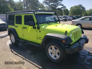 2016 Jeep Wrangler Unlimited Sport with VIN 1C4BJWDG8GL335001, listed as a Copart auction lot 53081785 with 91,533 mi miles and Salvage Title. Bid and sale history available at DreamBid. Image 4.
