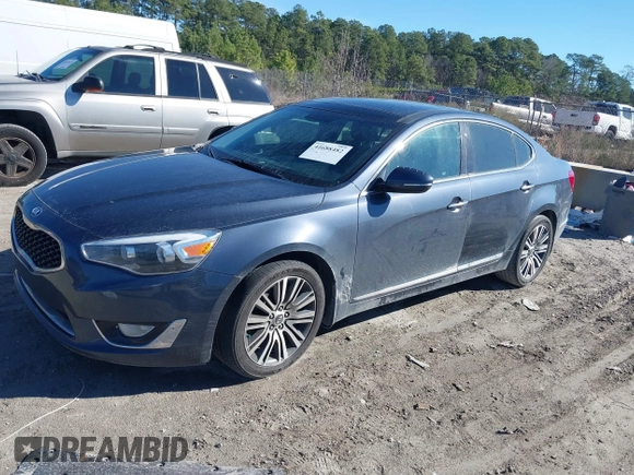 2015 Kia Cadenza Premium with VIN KNALN4D79F5170489, listed as a IAAI auction lot 41688482 with 158,340 mi miles. Bid and sale history available at carsss.com. Image 2.