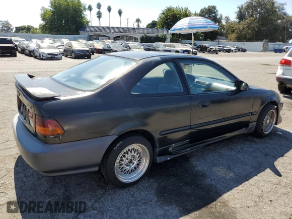 1997 Honda Civic DX with VIN 1HGEJ6128VL083271, listed as a Copart auction lot 72088024 with 329,655 mi miles and Salvage Title. Bid and sale history available at carsss.com. Image 3.