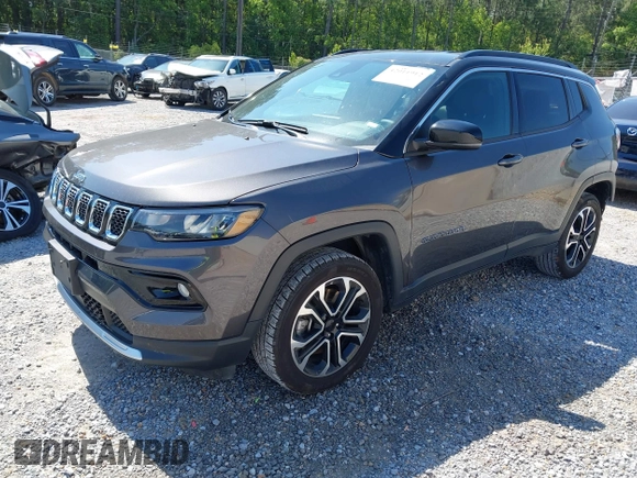 2024 Jeep Compass Limited with VIN 3C4NJDCNXRT596574, listed as a IAAI auction lot 42011912 with 32,085 mi miles and . Bid and sale history available at carsss.com. Image 17.