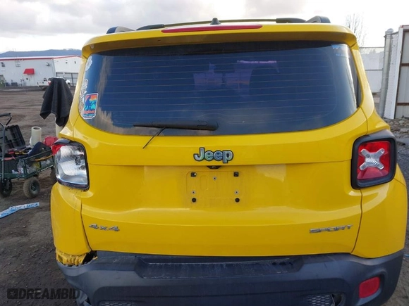 2016 Jeep Renegade Sport with VIN ZACCJBAT6GPD13928, listed as a IAAI auction lot 41728951 with 121,108 mi miles. Bid and sale history available at carsss.com. Image 16.