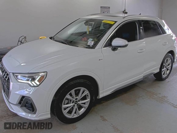 2023 Audi Q3 S line Premium with VIN WA1DECF37P1107583, listed as a IAAI auction lot 42708277 with 51,891 mi miles and . Bid and sale history available at DreamBid. Image 32.