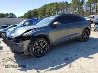 2020 Audi Q8 Premium Plus with VIN WA1EVAF1XLD003508, listed as a Copart auction lot 47850305 with 106,543 mi miles and Salvage title. Bid and sale history available at DreamBid. Image 1.