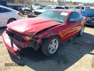 2012 Ford Mustang V6 Premium with VIN 1ZVBP8AM4C5269594, listed as a IAAI auction lot 41749935 with 195,719 mi miles. Bid and sale history available at carsss.com. Image 2.