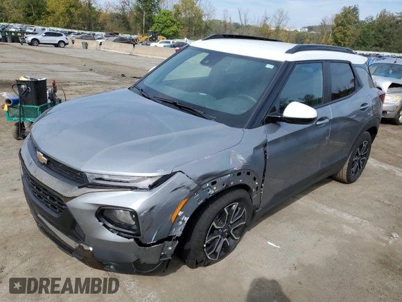 2023 Chevrolet TrailBlazer ACTIV with VIN KL79MSSL3PB169293, listed as a Copart auction lot 74753044 with 27,170 mi miles and Salvage Title. Bid and sale history available at DreamBid. Image 1.