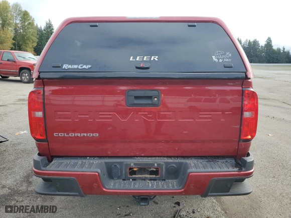 2021 Chevrolet Colorado 4WD Z71 with VIN 1GCPTDE19M1249069, listed as a Copart auction lot 72277473 with 34,271 mi miles and Salvage Title. Bid and sale history available at carsss.com. Image 6.