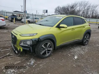 2019 Hyundai Kona Limited with VIN KM8K3CA53KU246155, listed as a Copart auction lot 47120695 with 112,593 mi miles and Salvage Title. Bid and sale history available at carsss.com. Image 1.