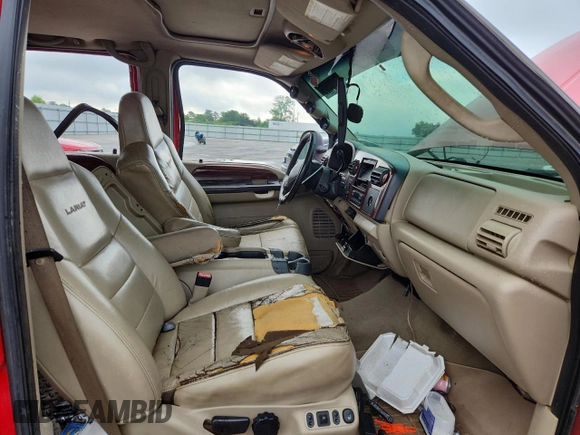 2006 Ford F-250 XL with VIN 1FTSW21P46EB54107, listed as a Copart auction lot 58334325 with 257,240 mi miles and Salvage title. Bid and sale history available at DreamBid. Image 7.