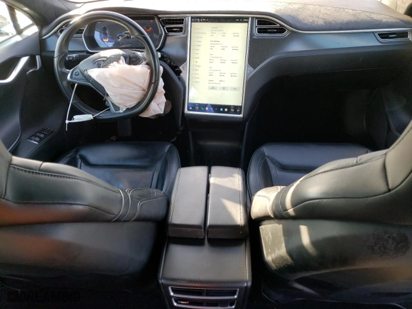 2014 Tesla Model S P85D with VIN 5YJSA1H25EFP62914, listed as a Copart auction lot 41629885 with 98,830 mi miles and Salvage Title. Bid and sale history available at carsss.com. Image 8.