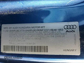 2003 Audi TT with VIN TRUSC28N931008534, listed as a Copart auction lot 71025664 with 147,681 mi miles and Salvage title. Bid and sale history available at DreamBid. Image 12.