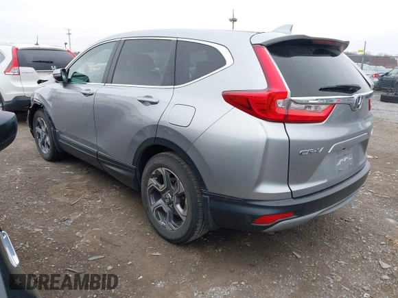 2017 Honda CR-V EX-L with VIN 2HKRW2H81HH609916, listed as a IAAI auction lot 41856345 with 125,167 mi miles. Bid and sale history available at carsss.com. Image 3.