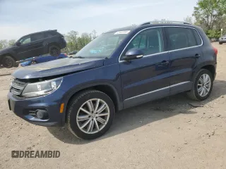 2012 Volkswagen Tiguan S with VIN WVGBV7AX1CW561870, listed as a Copart auction lot 53932255 with 105,972 mi miles and Salvage Title. Bid and sale history available at DreamBid. Image 1.