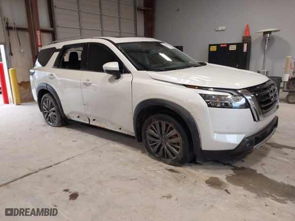 2022 Nissan Pathfinder SL with VIN 5N1DR3CB3NC257192, listed as a IAAI auction lot 41289480 with 86,131 mi miles. Bid and sale history available at carsss.com. Image 1.