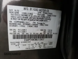 2008 Ford Taurus SEL with VIN 1FAHP24W28G113417, listed as a Copart auction lot 80797224 with 212,687 mi miles and Salvage Title. Bid and sale history available at carsss.com. Image 12.