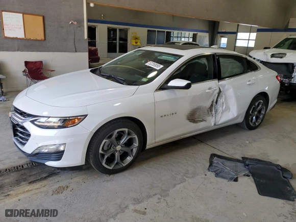 2024 Chevrolet Malibu LT with VIN 1G1ZD5STXRF193065, listed as a Copart auction lot 52259095 with 6,419 mi miles and Salvage Title. Bid and sale history available at carsss.com. Image 1.
