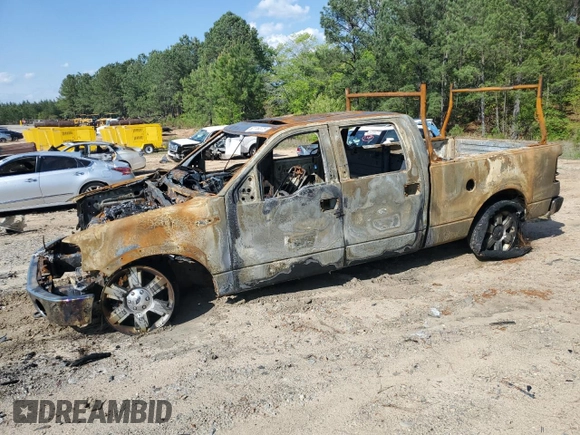 2008 Ford F-150 XLT with VIN 1FTPW14538FA77964, listed as a Copart auction lot 52118375 with Not provided miles and Salvage title. Bid and sale history available at DreamBid. Image 1.