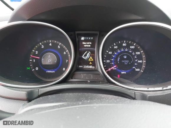 2013 Hyundai Santa Fe Limited with VIN KM8SR4HF0DU031368, listed as a IAAI auction lot 41905544 with 114,160 mi miles. Bid and sale history available at carsss.com. Image 7.